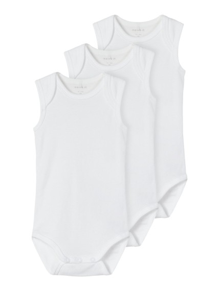 NAME IT NBNBODY 3P TANK SOLID WHITE 2 NOOS Weiss