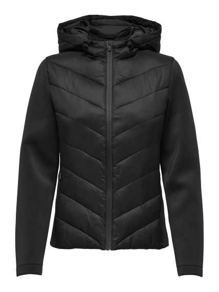 ONLY ONLSOPHIE MIX FITTED HOOD JACKET CC Schwarz