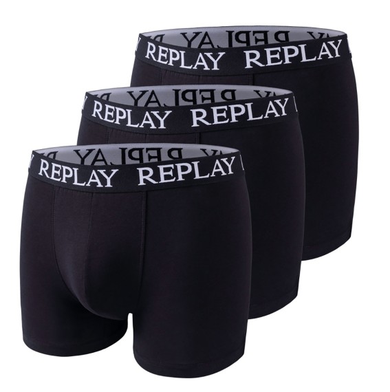 Replay Underwear REPLAY BOXER Style 01/C Basic Cuff Schwarz