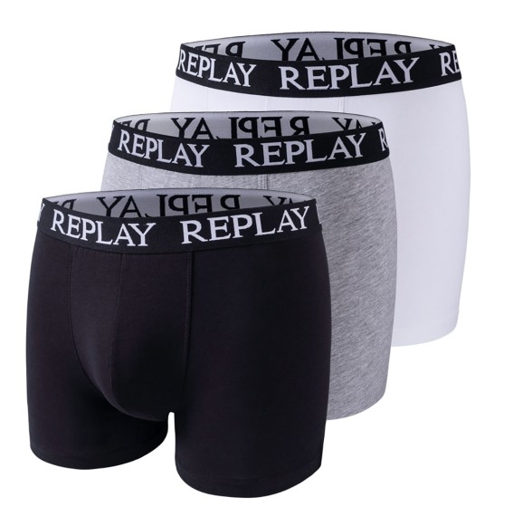 Replay Underwear REPLAY BOXER Style 01/C Basic Cuff Schwarz