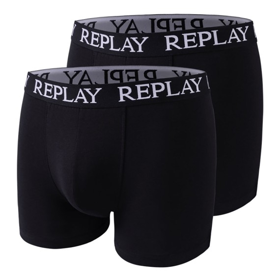 Replay Underwear REPLAY PBOXER Style01/C Bas.Cuff L. Schwarz