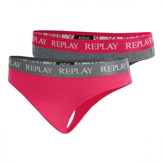 Replay Underwear REPLAY STRING donna Style 1 T/C 2pc pink