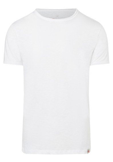 Timezone Unisex MenRipped Basic T-Shirt Weiss